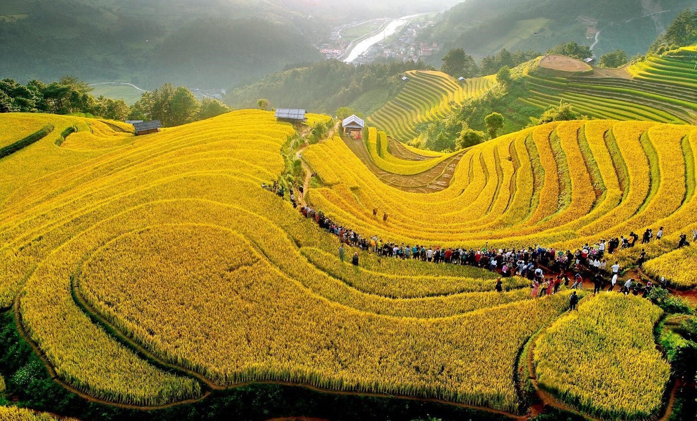 Ruộng bậc thang Mù Cang Chải - thành quả của sự cần cù và sáng tạo của người Mông